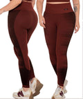 Burgundy leggings