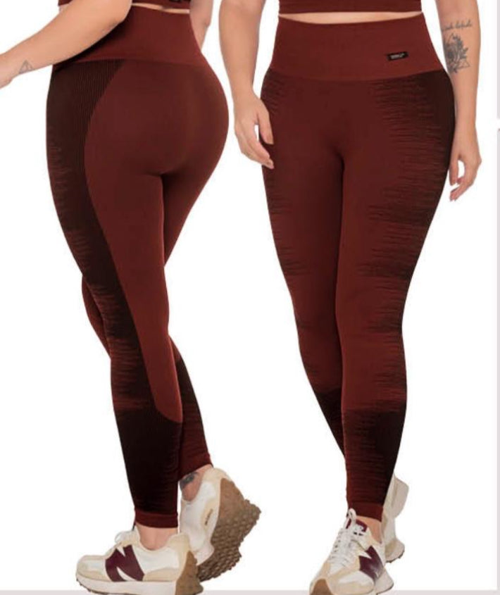 Burgundy leggings